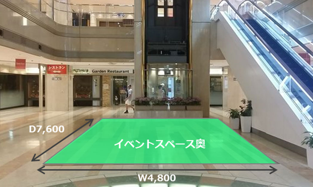 2F マーケットプレイス 奥側